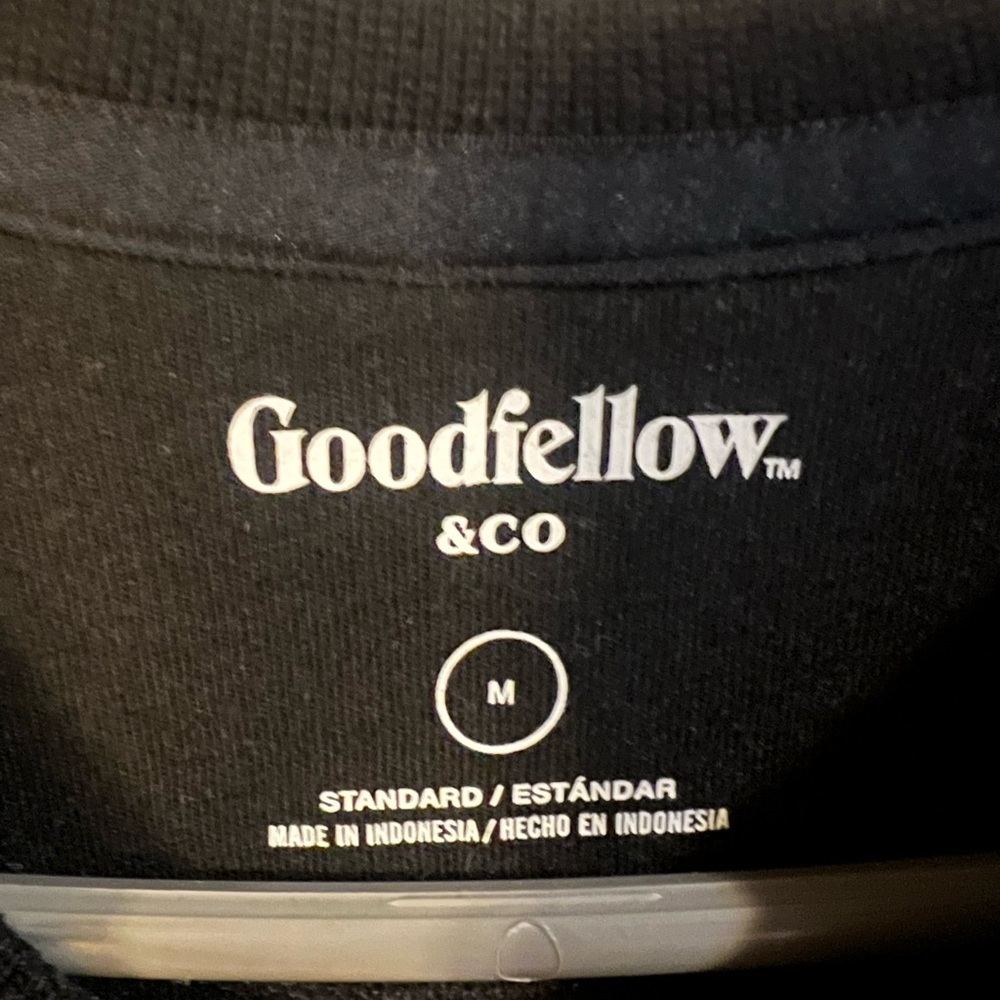 326 Goodfellow & Co Black Unisex Thermal Top​ - Picture 3 of 3
